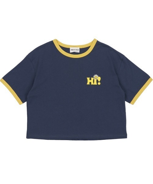 SPINNS（スピンズ）の「NICOバックプリント リンガーTシャツ（Tシャツ/カットソー・レディース・ホワイト/ネイビー/イエロー・ONESIZE）」の16枚目の写真