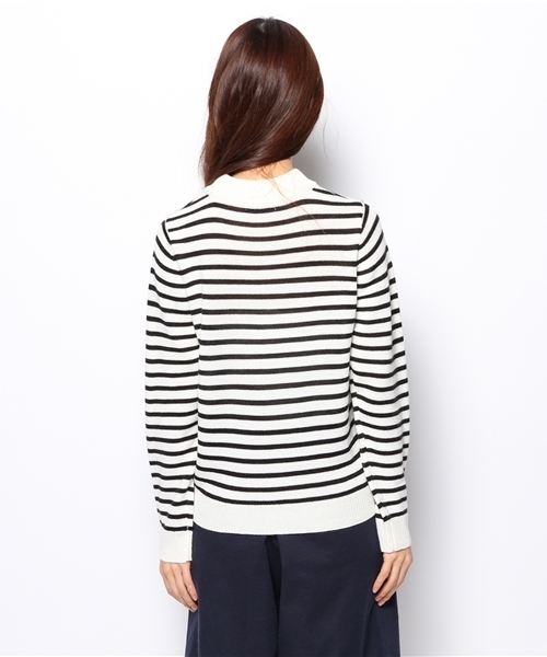 DISCOAT（ディスコート）の「【Discoat】アンチピリングハイネックプルオーバー#（ニット/セーター・レディース・オフホワイト/ブラック/ブラック系その他・ﾌﾘ-）」の8枚目の写真