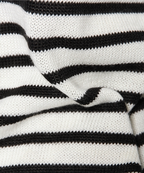 DISCOAT（ディスコート）の「【Discoat】アンチピリングハイネックプルオーバー#（ニット/セーター・レディース・オフホワイト/ブラック/ブラック系その他・ﾌﾘ-）」の12枚目の写真