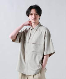 JOURNAL STANDARD（ジャーナルスタンダード）の「P/ストライプ フライフロント オフィサーSSシャツ（シャツ/ブラウス・メンズ）」