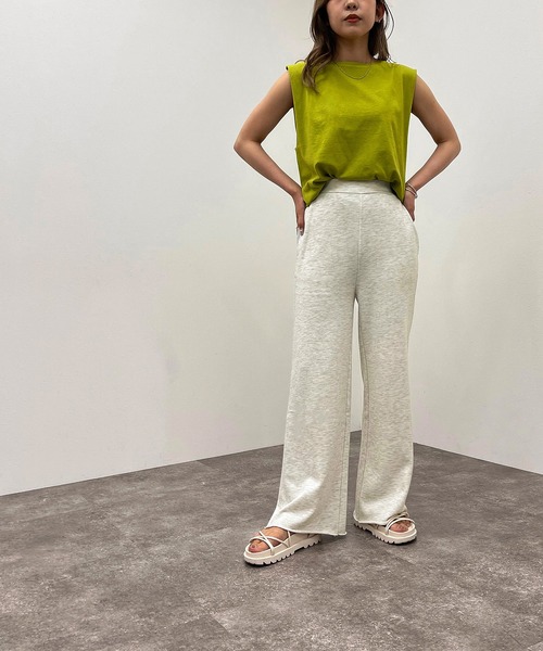 apres jour mignon(アプレジュールミニョン)の「スウェットフレアパンツ【ZOZOTOWN限定アイテム】(その他パンツ・レディース・ブラック/杢グレー/ナチュラル・SMALL/MEDIUM/X-LARGE)」の18枚目の写真