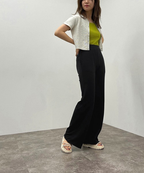 apres jour mignon(アプレジュールミニョン)の「スウェットフレアパンツ【ZOZOTOWN限定アイテム】(その他パンツ・レディース・ブラック/杢グレー/ナチュラル・SMALL/MEDIUM/X-LARGE)」の9枚目の写真