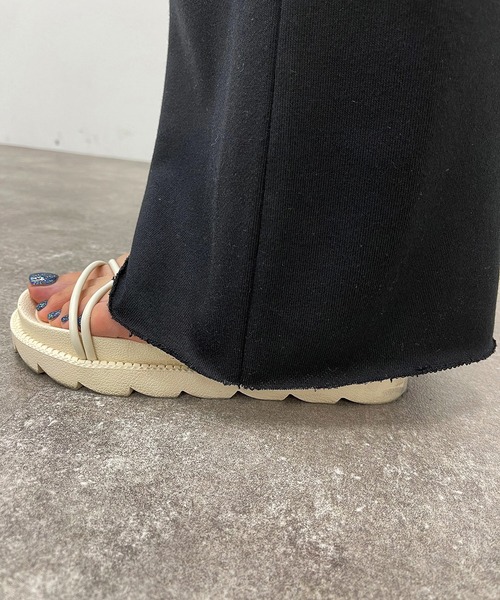 apres jour mignon(アプレジュールミニョン)の「スウェットフレアパンツ【ZOZOTOWN限定アイテム】(その他パンツ・レディース・ブラック/杢グレー/ナチュラル・SMALL/MEDIUM/X-LARGE)」の22枚目の写真