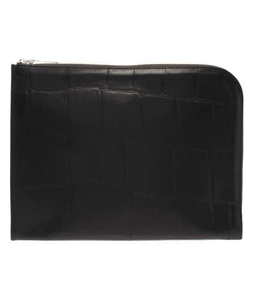 aniary（アニアリ）の「aniary / クロコ型押し クラッチバッグ（08-08000）（クラッチバッグ・メンズ・ブラック/ダークブラウン/レッド/ネイビー・ONE SIZE）」の18枚目の写真