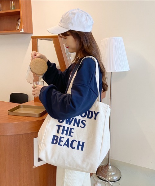 Jasmine Grandiflorum（ジャスミングランディフローラム）の「【Jasmine】パステル トートバッグ（トートバッグ・レディース・ホワイト/ベージュ/ピンク/ブルー・FREE）」の13枚目の写真