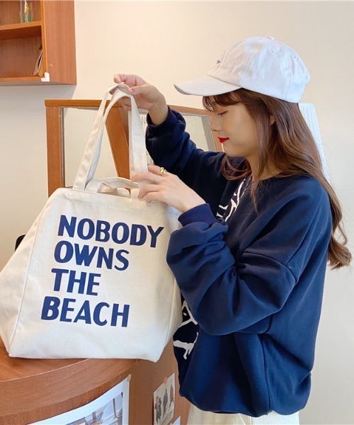 Jasmine Grandiflorum（ジャスミングランディフローラム）の「【Jasmine】パステル トートバッグ（トートバッグ・レディース・ホワイト/ベージュ/ピンク/ブルー・FREE）」の12枚目の写真