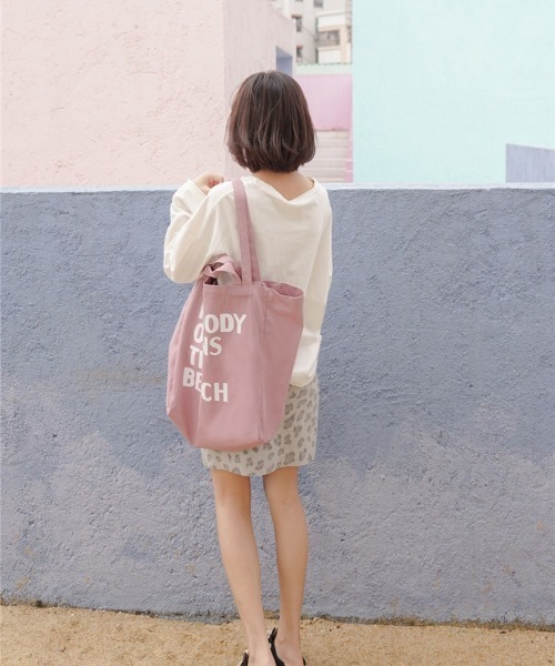 Jasmine Grandiflorum（ジャスミングランディフローラム）の「【Jasmine】パステル トートバッグ（トートバッグ・レディース・ホワイト/ベージュ/ピンク/ブルー・FREE）」の15枚目の写真