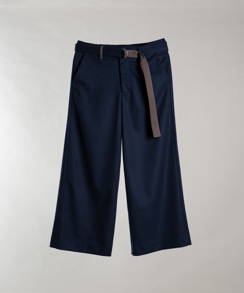 DOOPZ（ドープス）の「BELTED WIDE STRAIGHT TROUSERS/ベルテッドワイドストレートパンツ（スラックス・メンズ・ブラック/ベージュ/ネイビー・SMALL/MEDIUM/LARGE）」の17枚目の写真