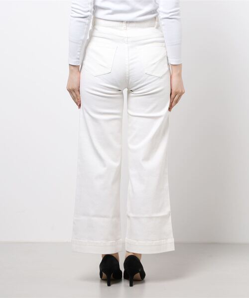 Abahouse Devinette（ドゥヴィネット）の「【BRAHMIN】ワイドデニムパンツ（デニムパンツ・レディース・ライトグレー/オフホワイト・38/36）」の3枚目の写真