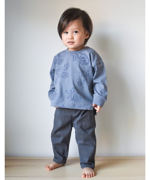 MAKE YOUR DAY（メイクユアデイ）の「お星さま総柄長袖Tシャツ■80～140cm（Tシャツ/カットソー・キッズ・グレー/アイボリー・90/100/110/120/80/130/140）」の19枚目の写真