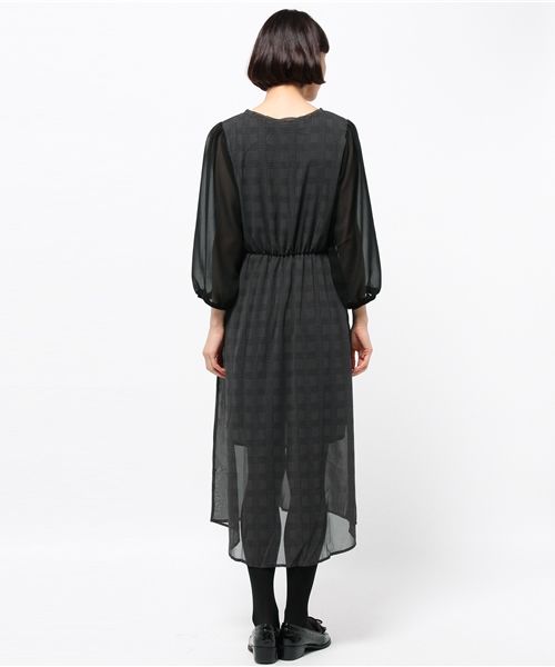 Kastane(カスタネ)の「【Kastane】シフォンロングワンピース(ワンピース・レディース・ブラック/その他/チャコールグレー/ベージュ/ホワイト・FREE)」の10枚目の写真