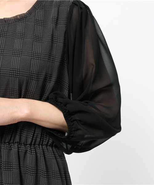 Kastane(カスタネ)の「【Kastane】シフォンロングワンピース(ワンピース・レディース・ブラック/その他/チャコールグレー/ベージュ/ホワイト・FREE)」の15枚目の写真