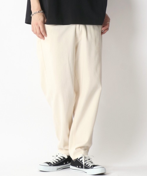 SITRY(シトリー)の「Wide Tapered Denim pants/ワイドテーパード デニムパンツ(デニムパンツ・メンズ・インディゴブルー/ライトインディゴブルー/ワンウォッシュ/キナリ/ブラック系その他/ブルー系その他・M/L)」の1枚目の写真