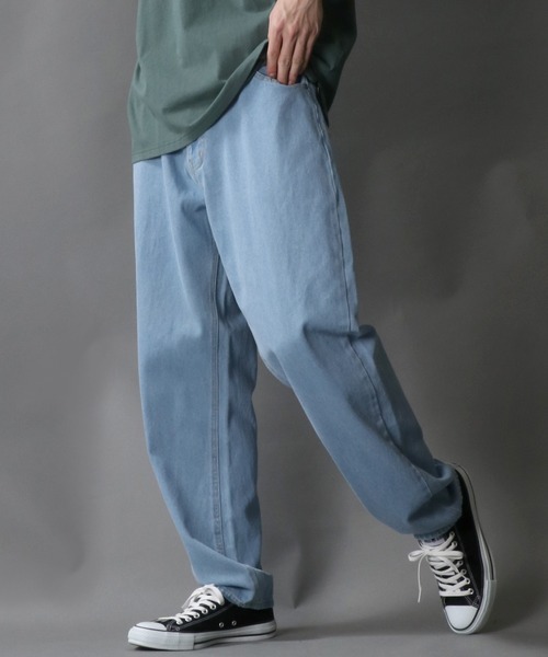 SITRY（シトリー）の「Wide Tapered Denim pants/ワイド