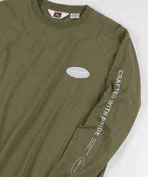 BEN DAVIS（ベンデイビス）の「【BEN DAVIS/ベンデイビス】 バックプリントオーバルロゴ 袖プリント ロンT（Tシャツ/カットソー・メンズ）」