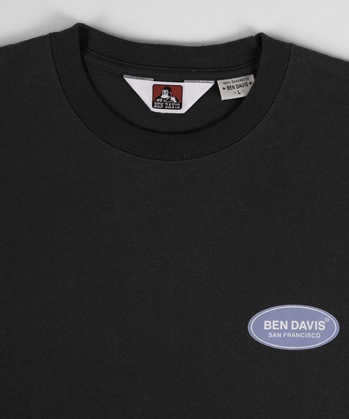 BEN DAVIS(ベンデイビス)の「【BEN DAVIS/ベンデイビス】 バックプリントオーバルロゴ 袖プリント ロンT(Tシャツ/カットソー・メンズ・ホワイト/ブラック/オリーブ・M/L/XL)」の14枚目の写真