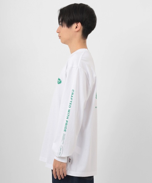 BEN DAVIS(ベンデイビス)の「【BEN DAVIS/ベンデイビス】 バックプリントオーバルロゴ 袖プリント ロンT(Tシャツ/カットソー・メンズ・ホワイト/ブラック/オリーブ・M/L/XL)」の11枚目の写真