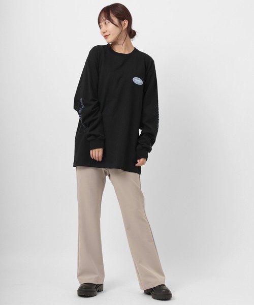 BEN DAVIS(ベンデイビス)の「【BEN DAVIS/ベンデイビス】 バックプリントオーバルロゴ 袖プリント ロンT(Tシャツ/カットソー・メンズ・ホワイト/ブラック/オリーブ・M/L/XL)」の22枚目の写真