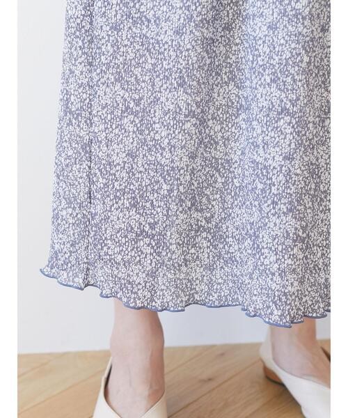Green Parks(グリーンパークス)の「小花柄タイトスカート*(スカート・レディース・ブルー/グリーン・FREE)」の3枚目の写真