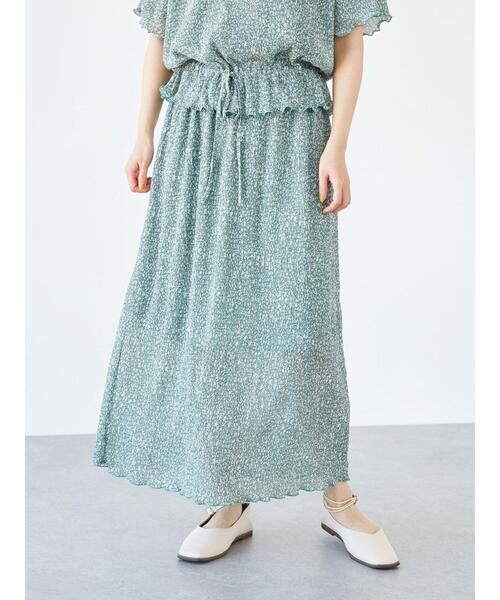 Green Parks(グリーンパークス)の「小花柄タイトスカート*(スカート・レディース・ブルー/グリーン・FREE)」の19枚目の写真