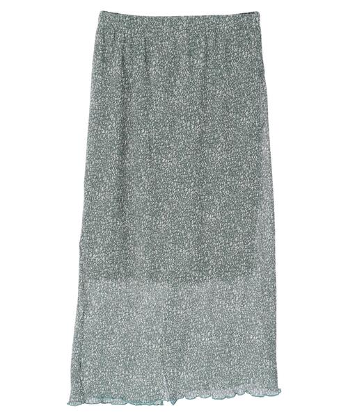 Green Parks(グリーンパークス)の「小花柄タイトスカート*(スカート・レディース・ブルー/グリーン・FREE)」の6枚目の写真