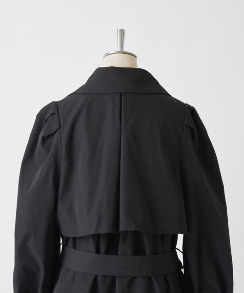 one after another NICE CLAUP(ワンアフターアナザーナイスクラップ)の「パリジェンヌ風ミドルトレンチコート(トレンチコート・レディース・ブラック/ベージュ・FREE)」の21枚目の写真