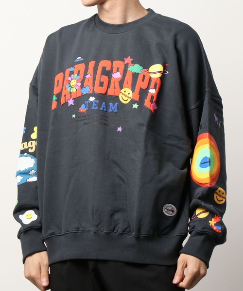 Paragraph/パラグラフ/ハッピーロゴプルオーバースウェット/HappyLogoSweat/PARAGRAPH_NO.43