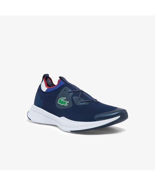 LACOSTE(ラコステ)の「メンズ RUN SPIN KNIT 0121 1(スニーカー・メンズ・ホワイト×ブルー/ネイビー/ブラック・25.5cm/28.0cm/28.5cm/26.0cm/27.0cm/25.0cm/26.5cm)」の3枚目の写真