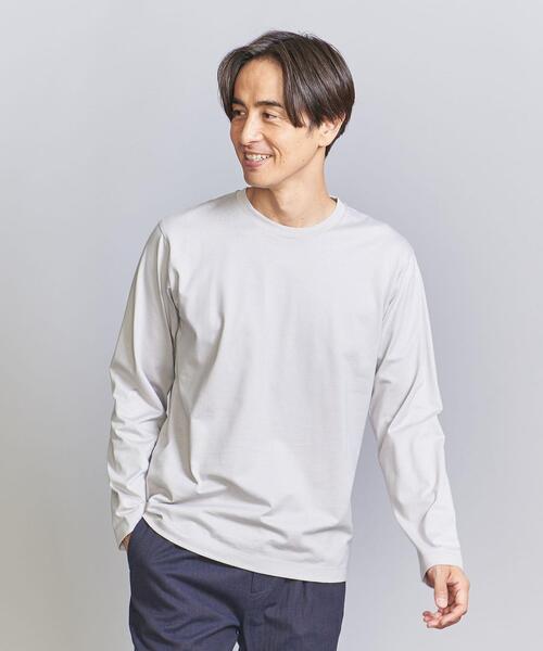 BEAUTY&YOUTH UNITED ARROWS（ビューティーアンドユースユナイテッドアローズ）の「BY ハイゲージ コットン カットソー（Tシャツ/カットソー・メンズ・ホワイト/ブラック/ロイヤルブルー/ライトグレー/オリーブ/その他1/ベージュ・M/S/L/XL）」の4枚目の写真