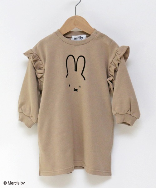 JAM & LINK（ジャムアンドリンク）の「miffy/ ミッフィー　スエットフリルワンピース（ワンピース・キッズ・ベージュ/ミント/チャコールグレー・90cm/120cm/140cm/110cm/130cm/100cm）」の11枚目の写真