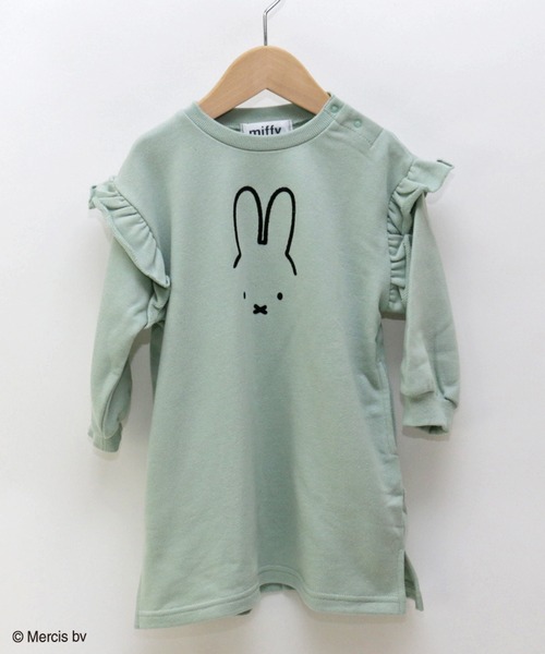 JAM & LINK（ジャムアンドリンク）の「miffy/ ミッフィー　スエットフリルワンピース（ワンピース・キッズ・ベージュ/ミント/チャコールグレー・90cm/120cm/140cm/110cm/130cm/100cm）」の12枚目の写真