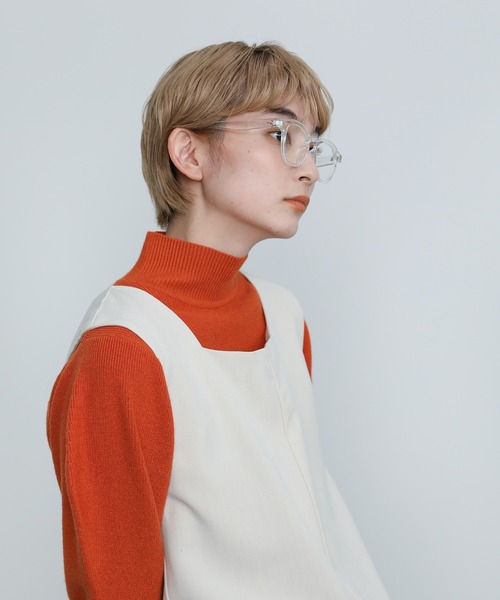 select MOCA（セレクトモカ）の「フルリムクリアレンズメガネ（メガネ・レディース・ブラック/ダークブラウン/クリア・FREE）」の10枚目の写真