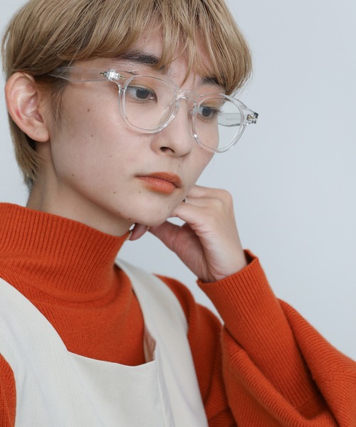 select MOCA（セレクトモカ）の「フルリムクリアレンズメガネ（メガネ・レディース・ブラック/ダークブラウン/クリア・FREE）」の9枚目の写真