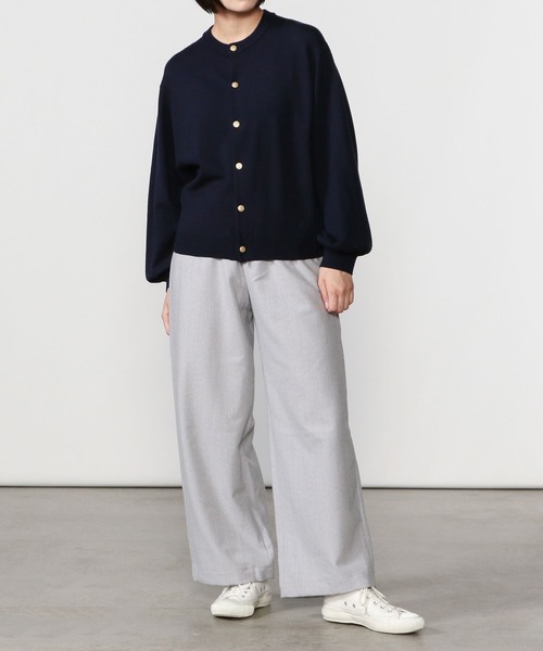 ORCIVAL（オーシバル）の「ORCIVAL | ギャザースリーブ ニットカーディガン WOMEN（カーディガン/ボレロ・レディース・ブラック/ネイビー・1）」の16枚目の写真