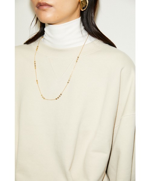 THROW by SLY（スローバイスライ）の「THROW OVER C/N SW TOP/オーバークルーネックスウェットトップス（スウェット・レディース・カーキ/アイボリー・FREE）」の22枚目の写真