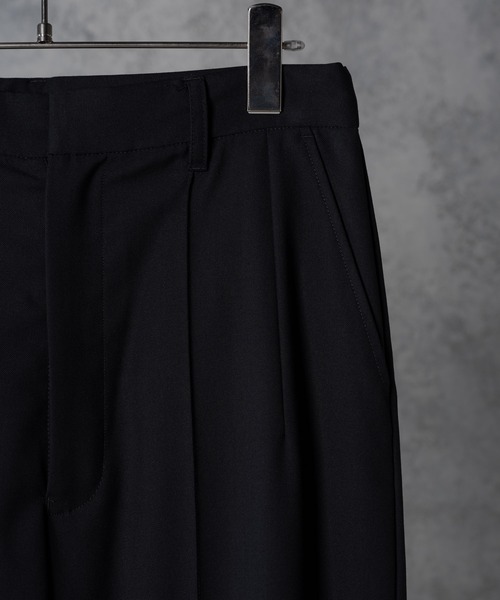 renya made in INTER FACTORY（レンヤメイドインインターファクトリー）の「ファッションインフルエンサー renya - buggy flare cut off pants /バギーフレアカットオフパンツ　made in INTER FACTORY（その他パンツ・メンズ・ブラック/ブルー・SMALL/MEDIUM）」の14枚目の写真