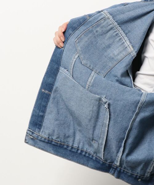 anap mimpi（アナップミンピ）の「アームフリンジデニムジャケット（デニムジャケット・レディース・ブルー・FREE）」の3枚目の写真
