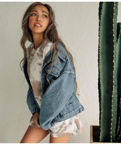 anap mimpi（アナップミンピ）の「アームフリンジデニムジャケット（デニムジャケット・レディース・ブルー・FREE）」の15枚目の写真