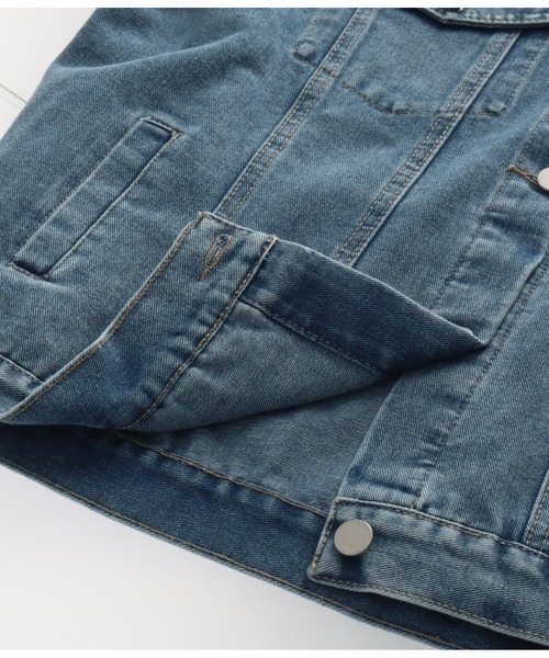 anap mimpi（アナップミンピ）の「アームフリンジデニムジャケット（デニムジャケット・レディース・ブルー・FREE）」の7枚目の写真