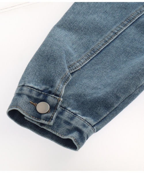 anap mimpi（アナップミンピ）の「アームフリンジデニムジャケット（デニムジャケット・レディース・ブルー・FREE）」の6枚目の写真