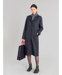 agnes b. HOMME 千鳥格子 ウール チェスターコート サイズ44 60699999_b_05_215.jpg