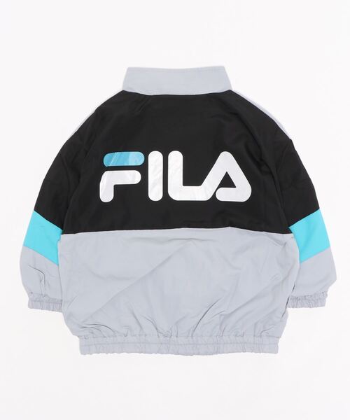 FILA(フィラ)の「【FILA】スタンドジップブルゾン(ブルゾン・キッズ・グレー/ブラック・155/130/140/105/120)」の4枚目の写真