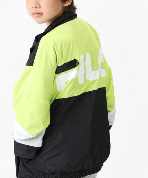 FILA(フィラ)の「【FILA】スタンドジップブルゾン(ブルゾン・キッズ・グレー/ブラック・155/130/140/105/120)」の2枚目の写真