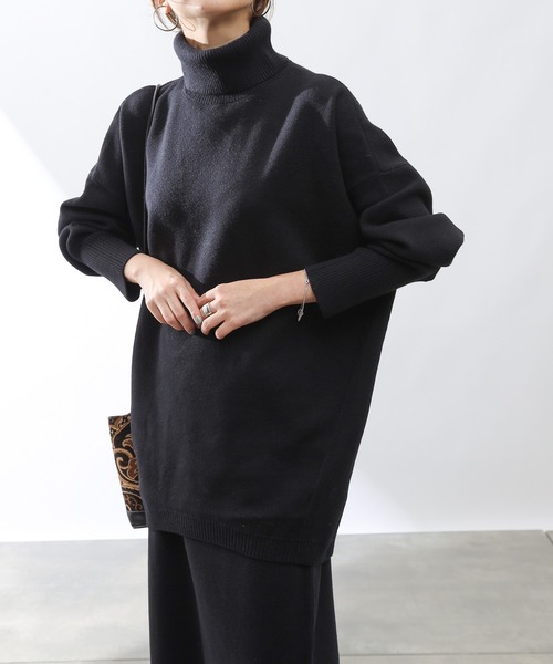 COLONY 2139(コロニートゥーワンスリーナイン)の「【WEB・一部店舗限定】【2点SET】リサイクルポリPBTニット(プルオーバー&スカートセット)(セットアップ・レディース・ブラック/ベージュ・MEDIUM/LARGE)」の22枚目の写真