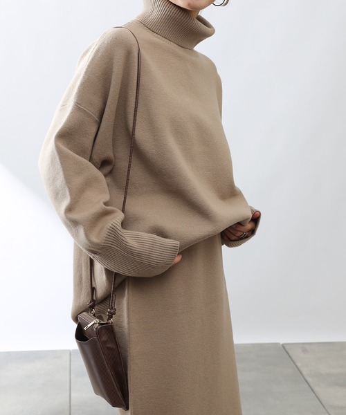 COLONY 2139(コロニートゥーワンスリーナイン)の「【WEB・一部店舗限定】【2点SET】リサイクルポリPBTニット(プルオーバー&スカートセット)(セットアップ・レディース・ブラック/ベージュ・MEDIUM/LARGE)」の21枚目の写真