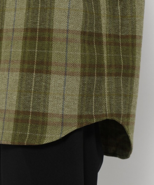 LOWRYS FARM（ローリーズファーム）の「ヘリンボーンチェックBIGシャツ　255160（シャツ/ブラウス・メンズ・ブラウン/ベージュ/カーキ・MEDIUM/LARGE）」の18枚目の写真
