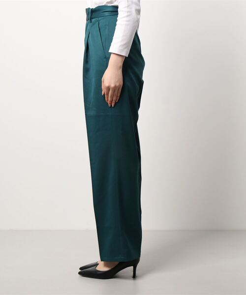 Wefst（ウェスト）の「【Wefst】T/PuツイルセンタープレススラックスPT（その他パンツ・レディース・ブラック/グリーン/ピンク・FREE）」の4枚目の写真