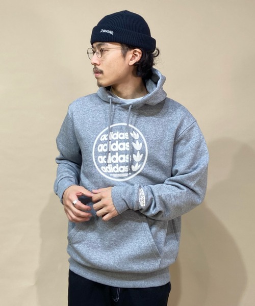 adidas(アディダス)の「adidas skateboarding/アディダススケートボーディング パーカー 421214307(パーカー・メンズ・グレー・XO/L/O)」の4枚目の写真