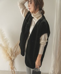 rectangle | ノーカラーファーベスト(その他アウター)