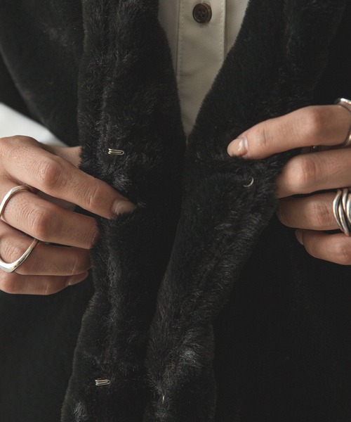 rectangle（レクタングル）の「ノーカラーファーベスト（その他アウター・レディース・アイボリー/ブラック・FREE）」の17枚目の写真